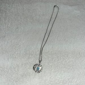 Moon and sun necklace